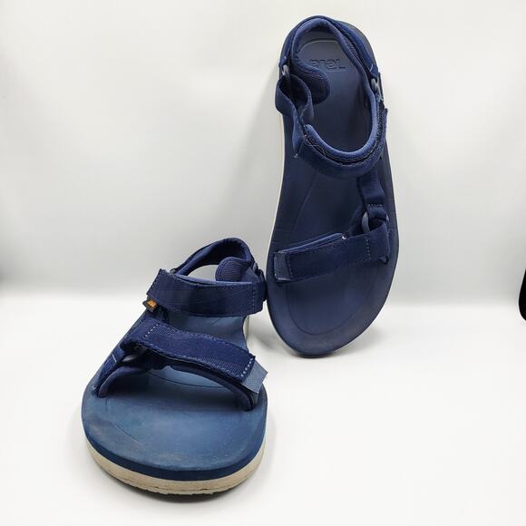 Teva Original Universal Premier Sandals Navy Blue Adjustable Straps Women's 12 - Picture 2 of 11